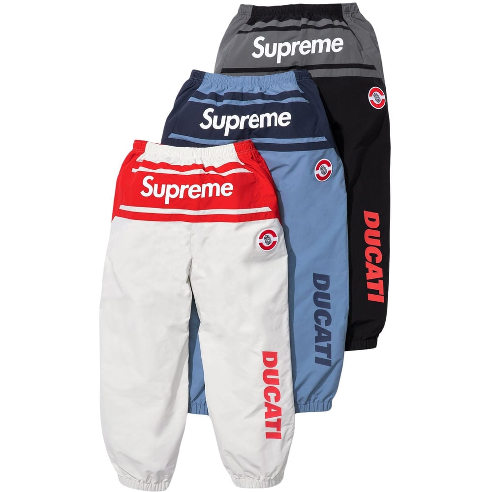 Details on Supreme Ducati Track Pant from spring summer
                                            2024 (Price is $198)