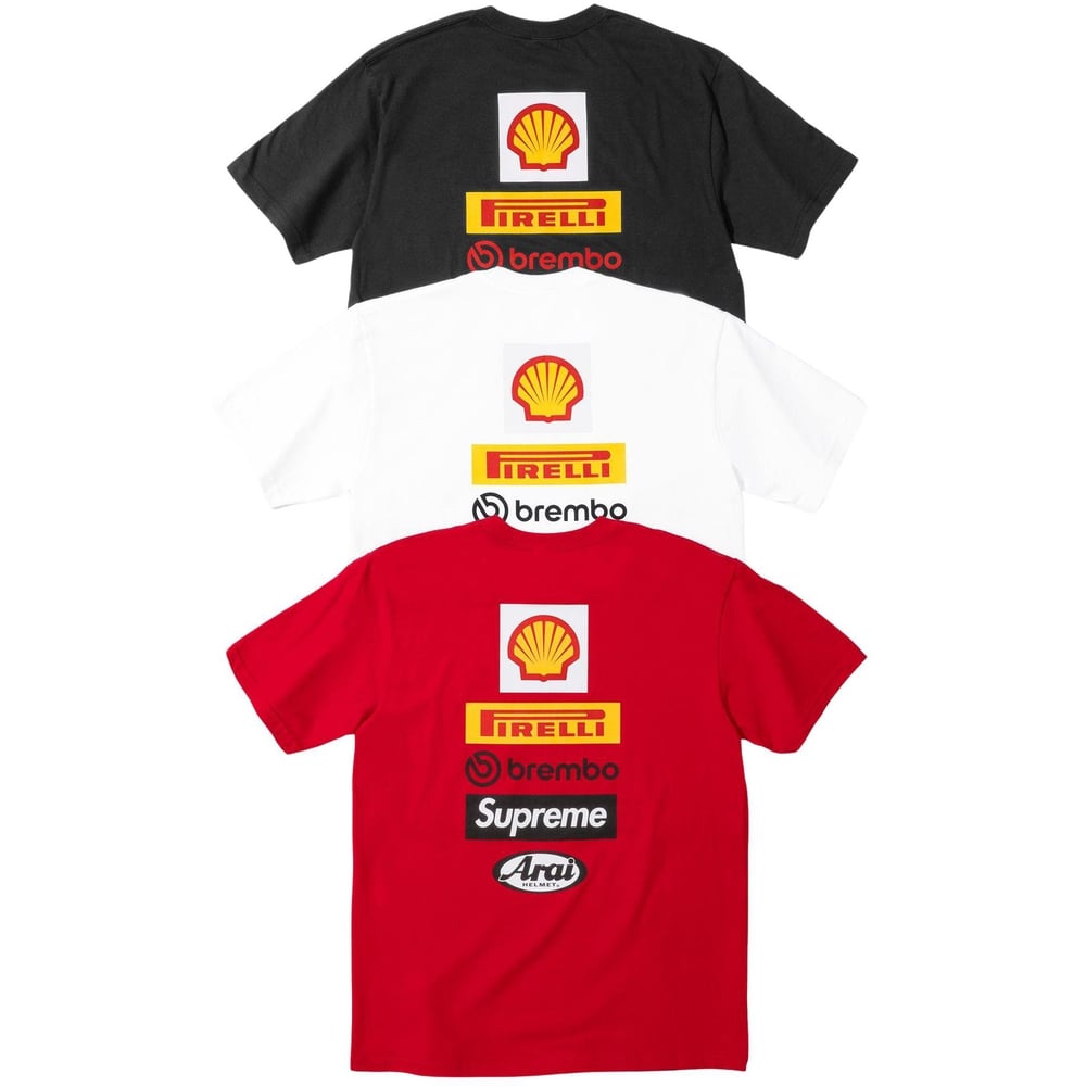 Details on Supreme Ducati Logos Tee from spring summer
                                            2024 (Price is $48)