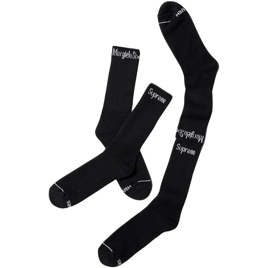 Details on Supreme MM6 Maison Margiela Hanes Crew Socks (1 Pack) from spring summer
                                            2024 (Price is $28)
