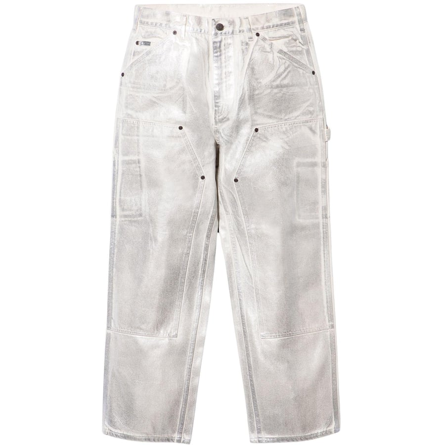 Details on Supreme MM6 Maison Margiela Foil Double Knee Painter Pant  from spring summer
                                                    2024 (Price is $268)