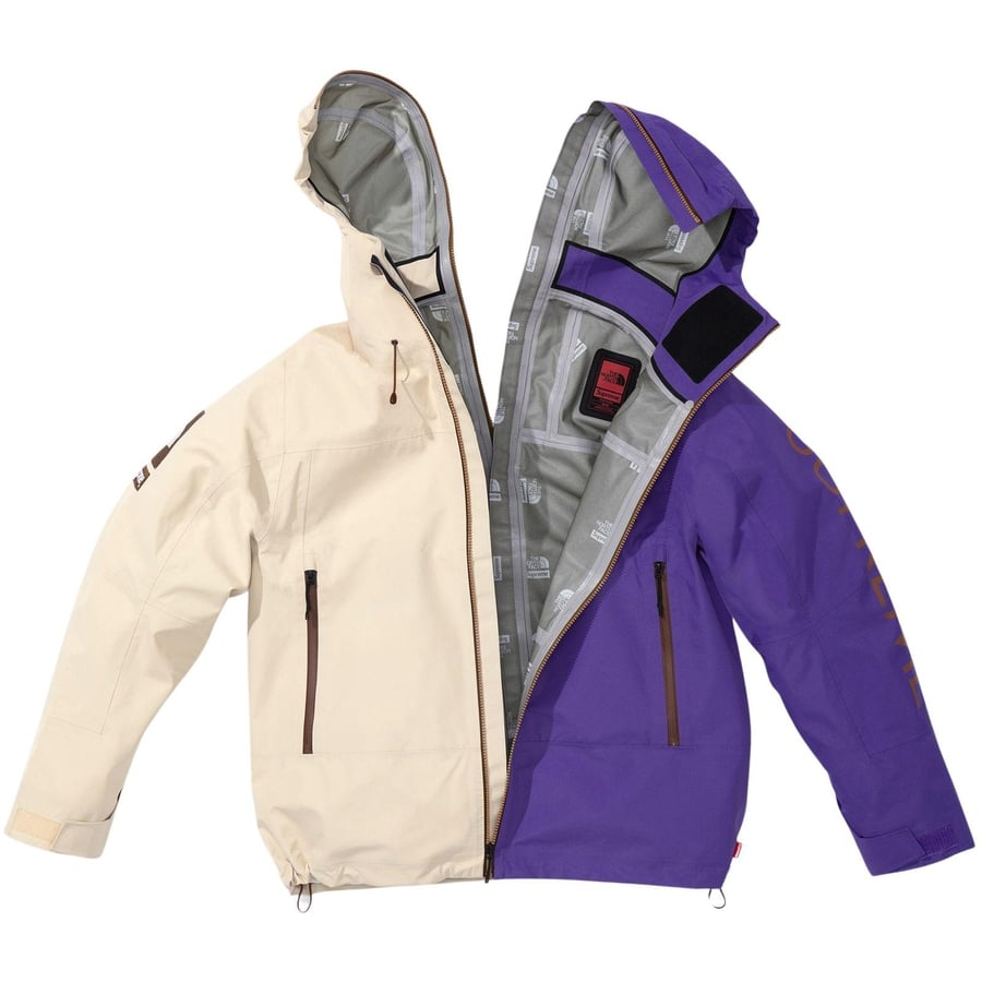 Details on Supreme The North Face Split Taped Seam Shell Jacket  from spring summer
                                                    2024 (Price is $398)