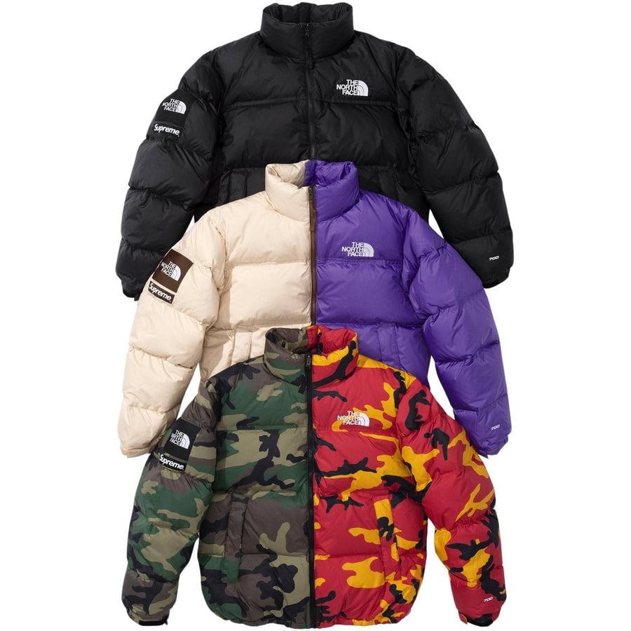 Details on Supreme The North Face Split Nuptse Jacket from spring summer
                                            2024 (Price is $398)