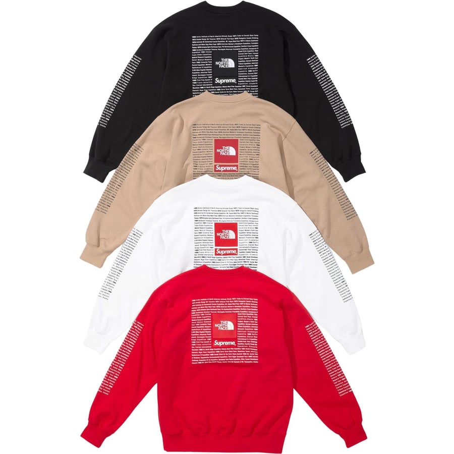 Details on Supreme The North Face Crewneck from spring summer
                                            2024 (Price is $138)