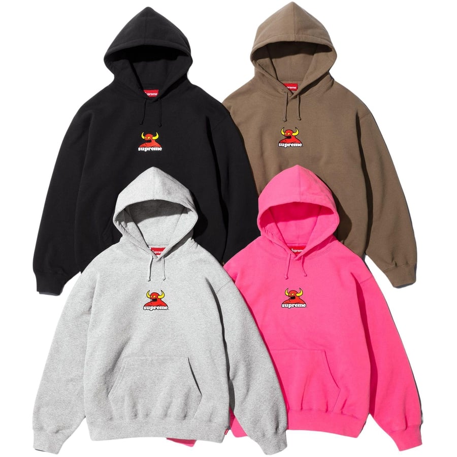 Details on Supreme Toy Machine Hooded Sweatshirt from spring summer
                                            2024 (Price is $168)
