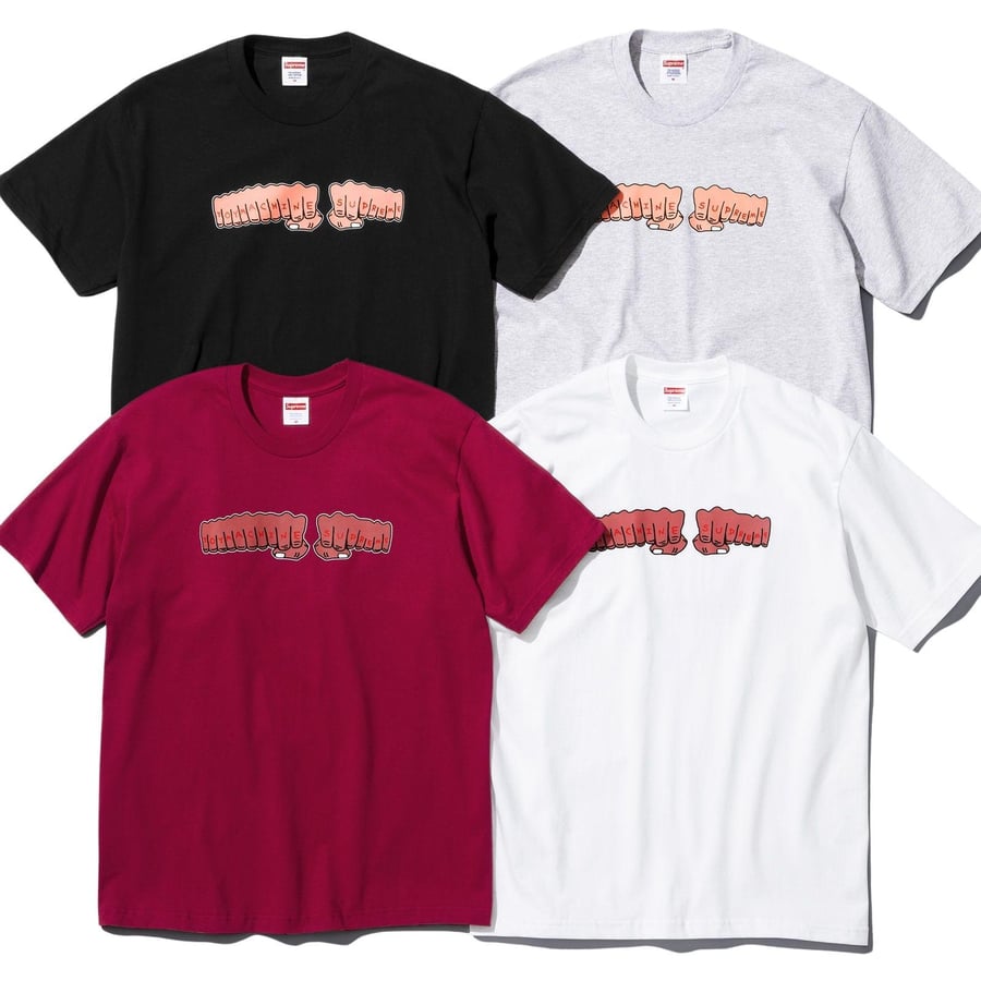 Supreme Supreme Toy Machine Fist Tee releasing on Week 4 for spring summer 2024