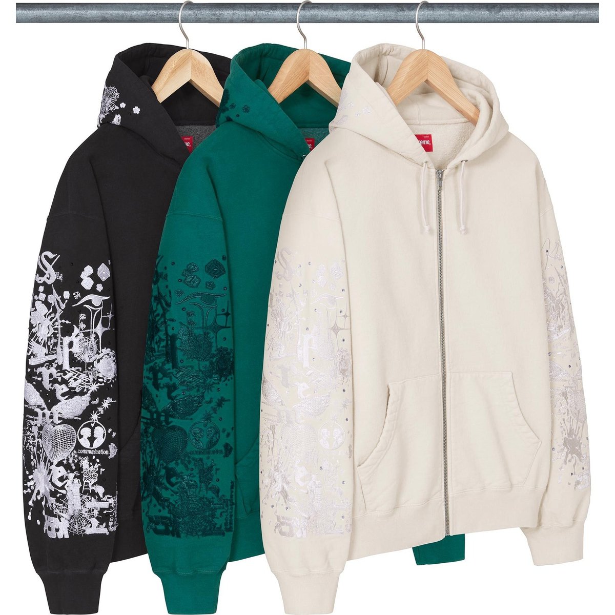 Details on AOI Zip Up Hooded Sweatshirt from spring summer
                                            2024 (Price is $198)