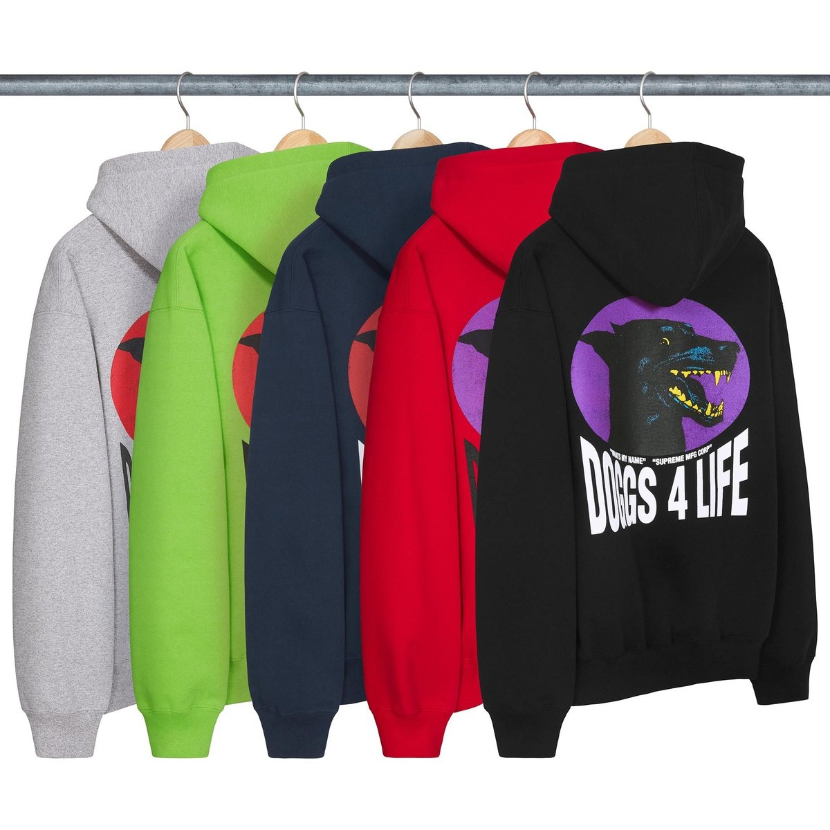 Supreme Doggs Hooded Sweatshirt released during spring summer 24 season