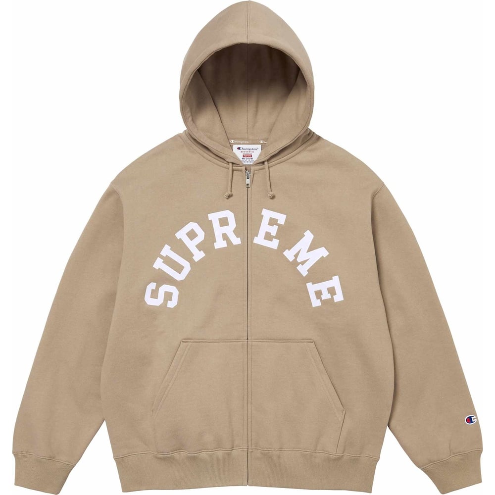 Details on Supreme Champion Zip Up Hooded Sweatshirt  from spring summer
                                                    2024 (Price is $158)