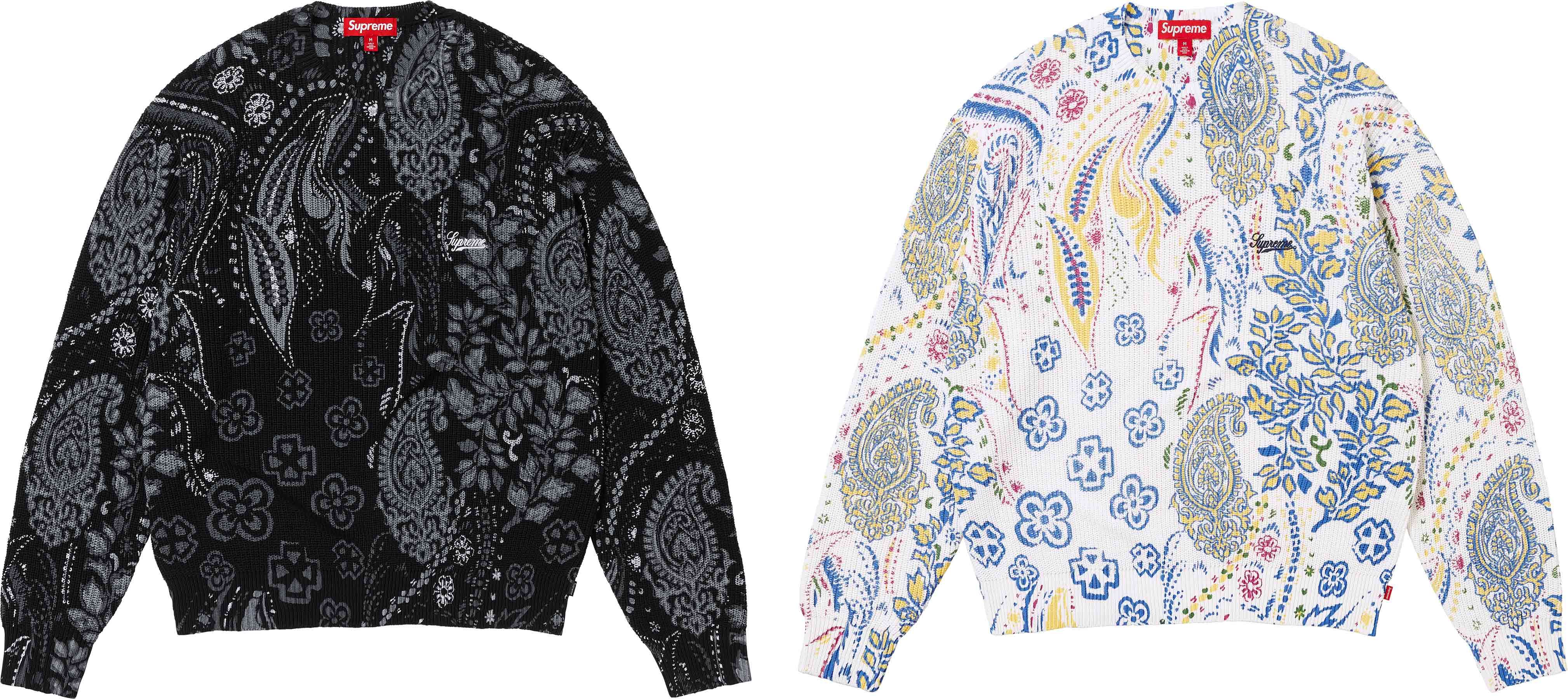 Printed Paisley Sweater - spring summer 2024 - Supreme