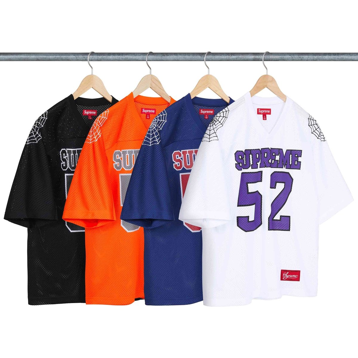 Supreme Spiderweb Football Jersey released during spring summer 24 season
