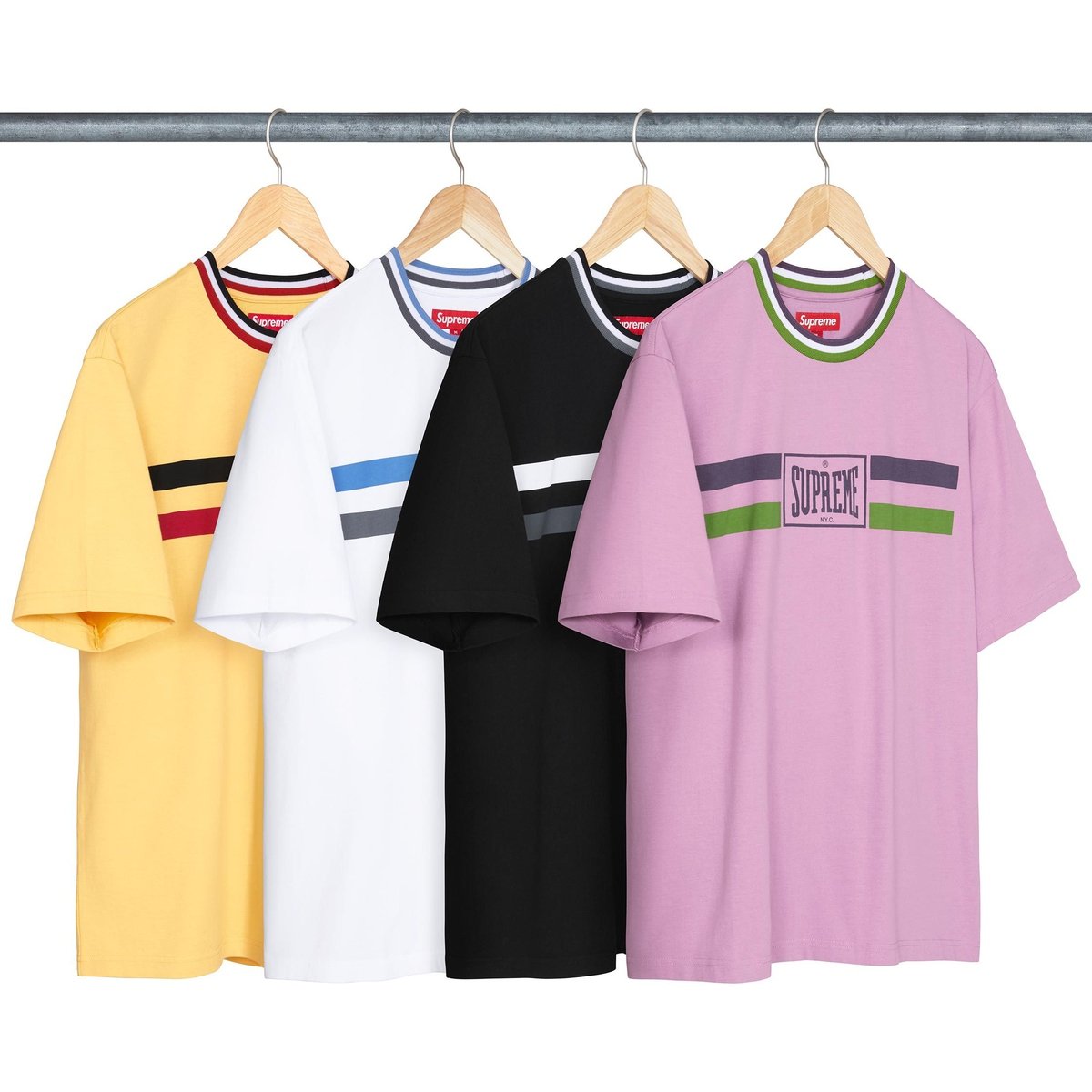 Supreme Warm Up Stripe S S Top releasing on Week 8 for spring summer 2024