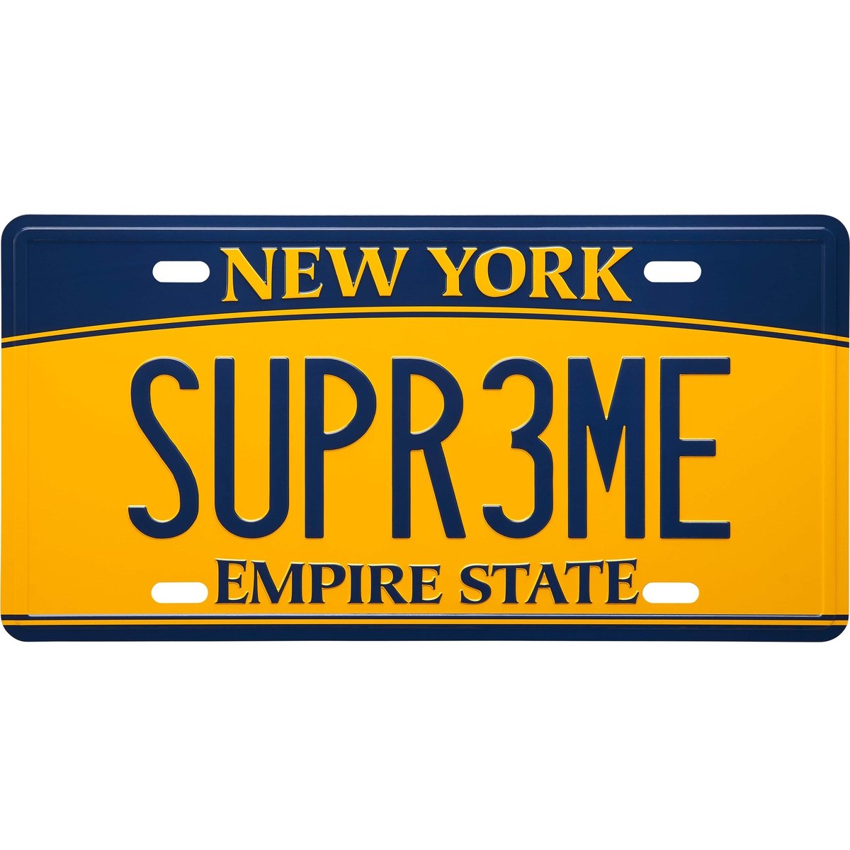 Supreme License Plate for spring summer 25 season