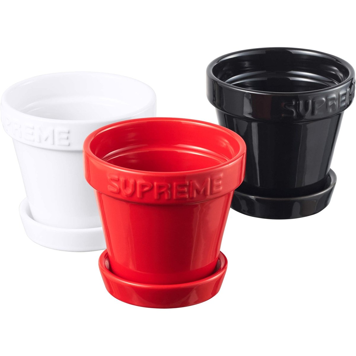 Supreme Mini Planters (Set of 3) for spring summer 25 season