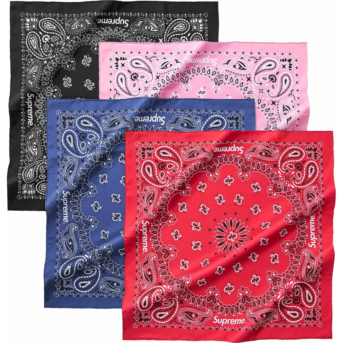 Supreme Silk Bandana for spring summer 25 season