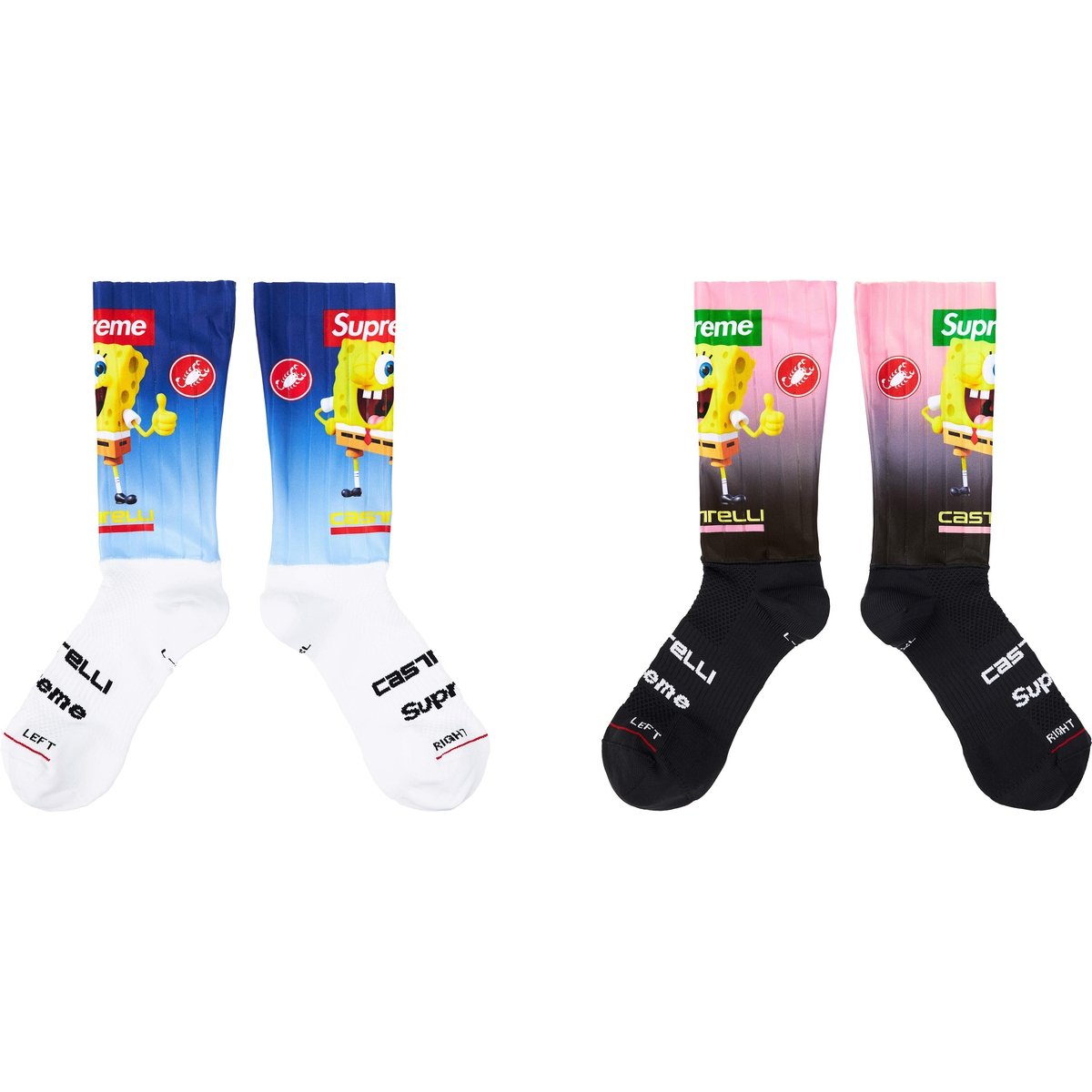 Supreme Supreme SpongeBob SquarePants Castelli Cycling Sock (1 Pack) for spring summer 25 season