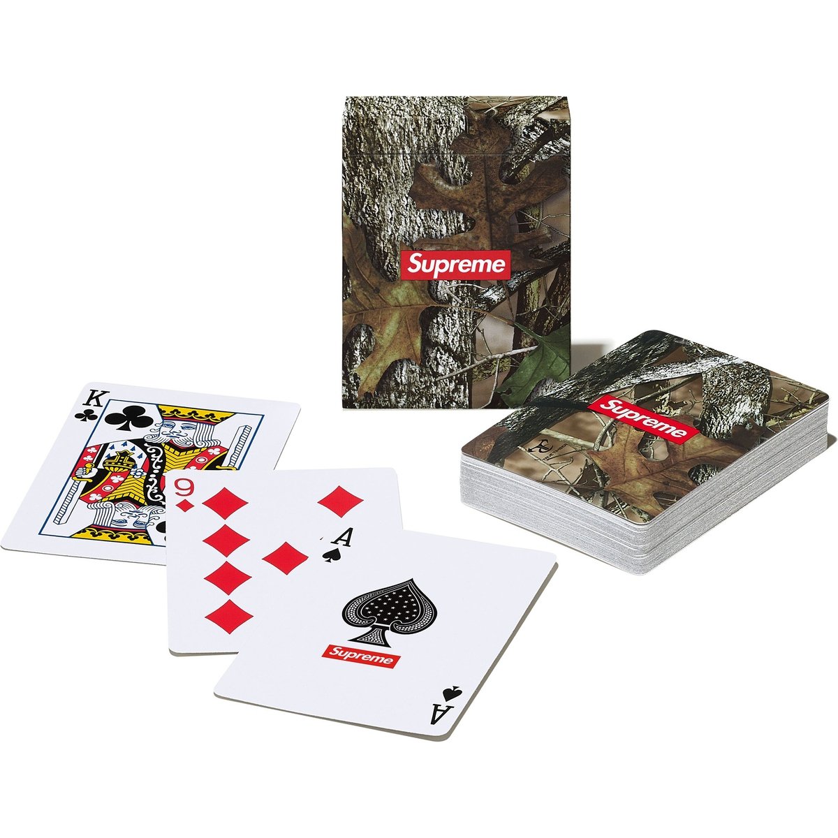 Supreme Camo Playing Cards for spring summer 25 season