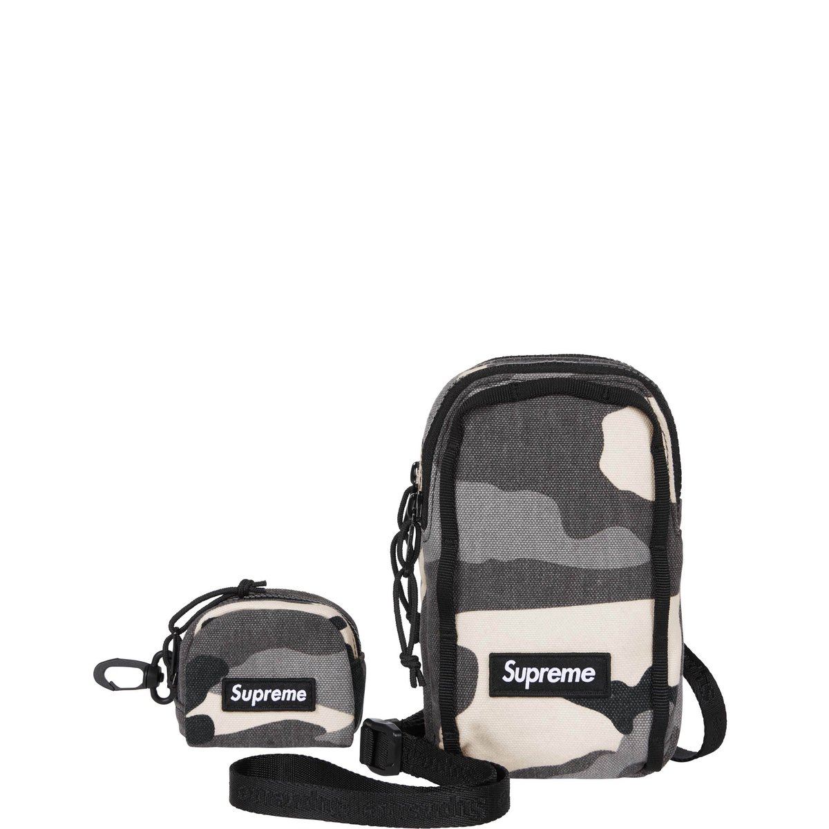 Details on Camera Bag + Mini Pouch Snow Camo from spring summer
                                                    2025 (Price is $58)