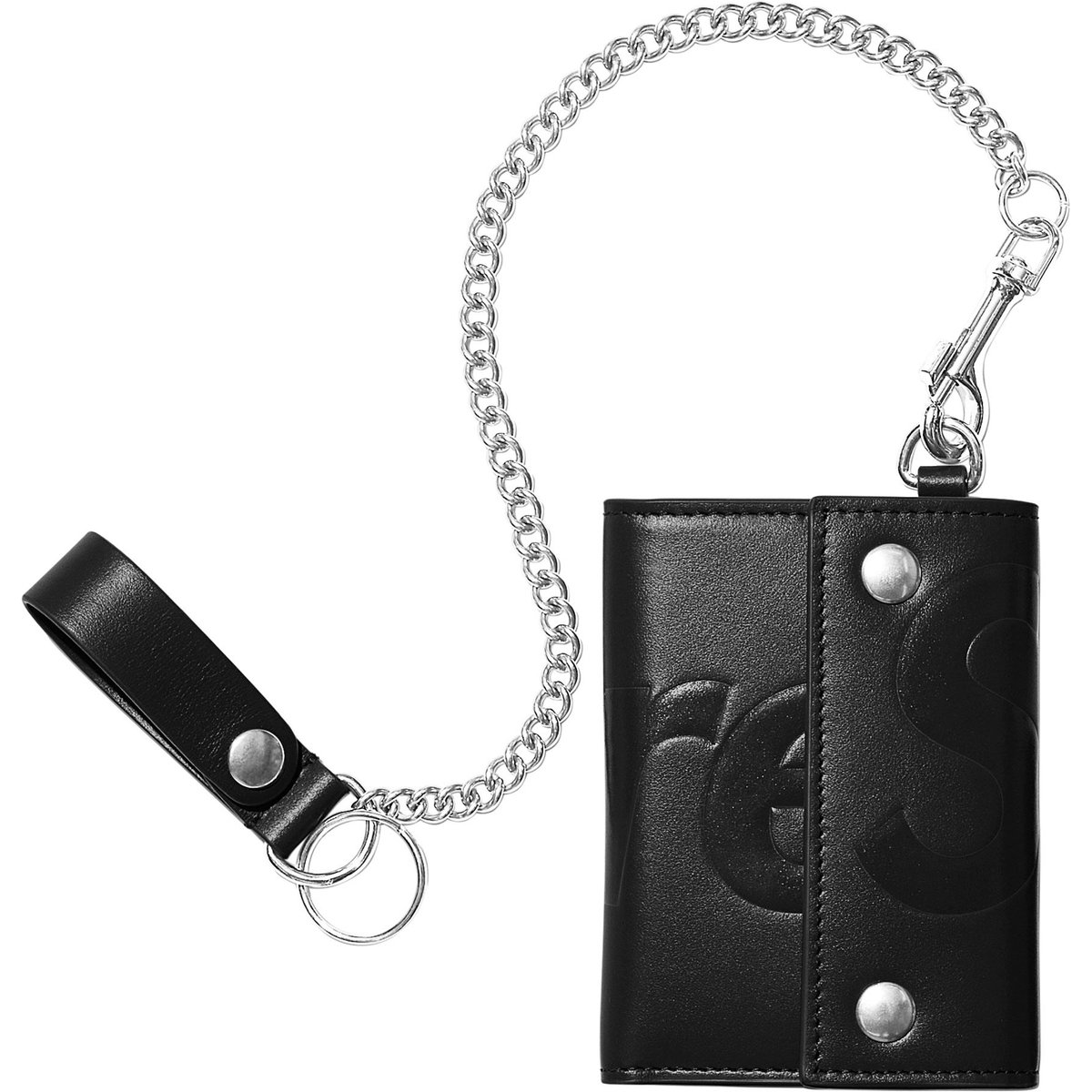 Details on Leather Chain Wallet Black from spring summer
                                                    2025