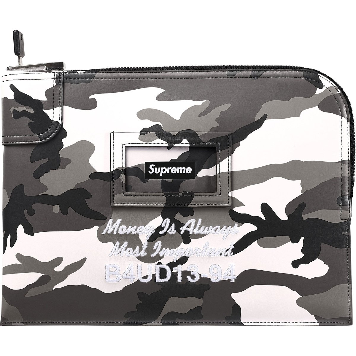 Details on Leather Money Bag Snow Camo from spring summer
                                                    2025