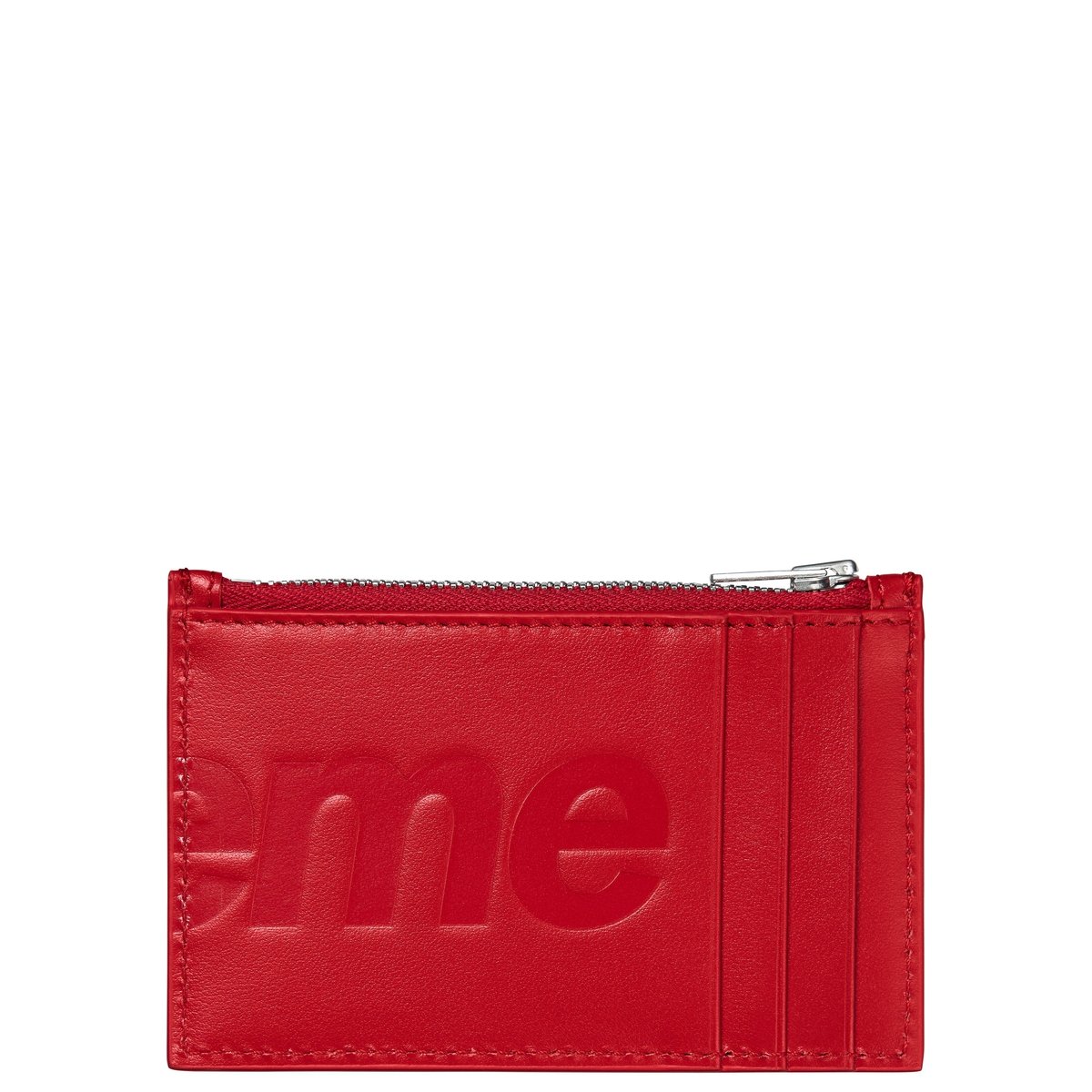 Details on Leather Zip Card Holder Red from spring summer
                                                    2025