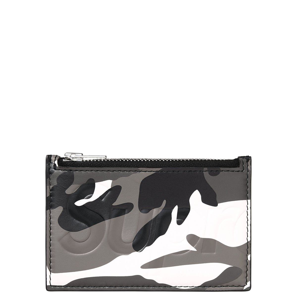 Details on Leather Zip Card Holder Snow Camo from spring summer
                                                    2025