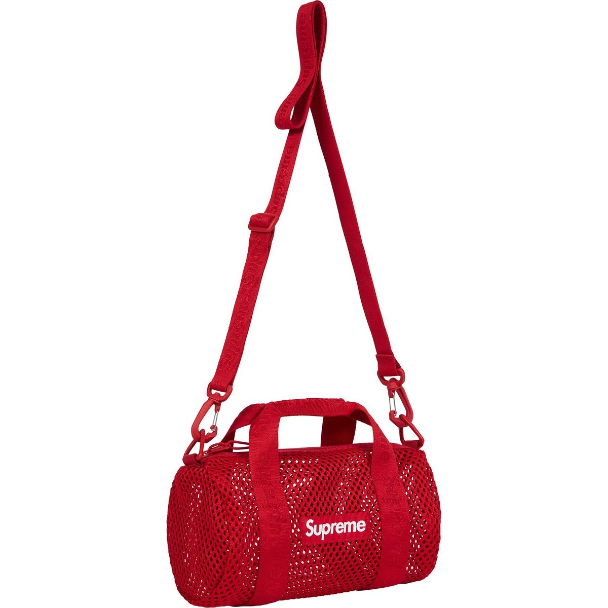 Details on Mesh Mini Duffle Bag Red from spring summer
                                                    2025