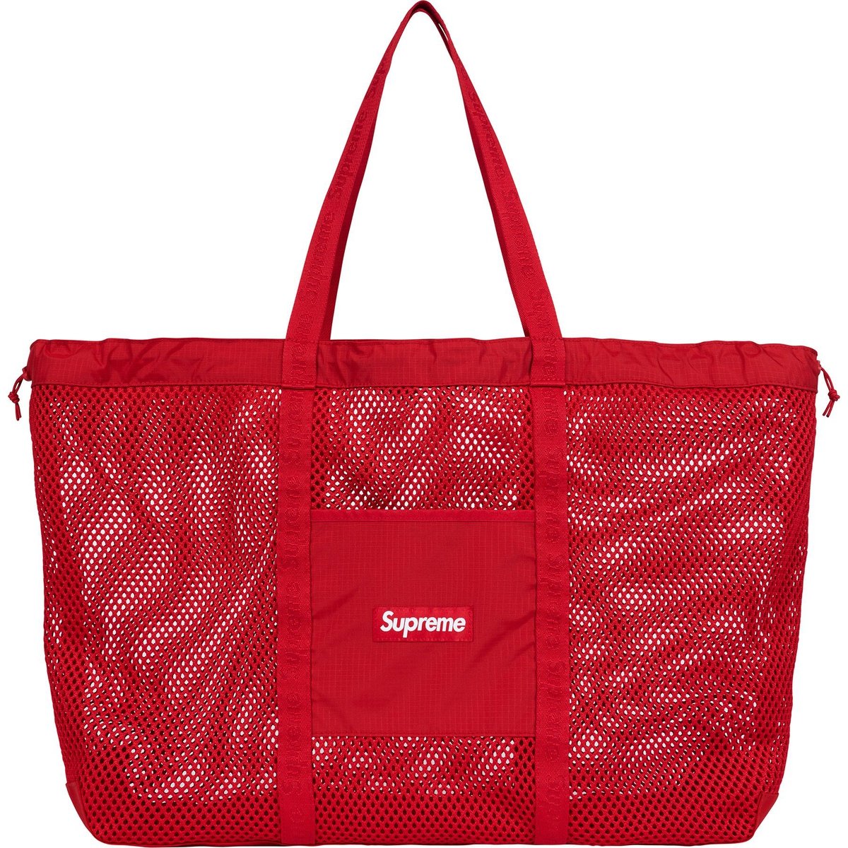 Details on Mesh Tote Bag Red from spring summer
                                                    2025