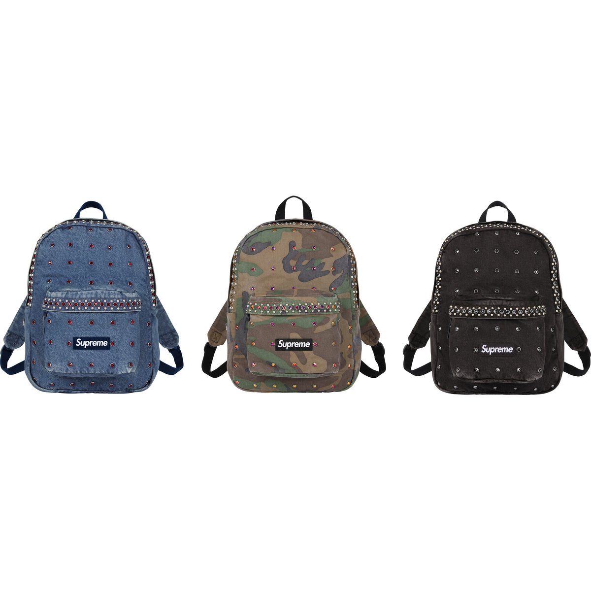 Supreme Supreme b.b. Simon Denim Backpack for spring summer 25 season