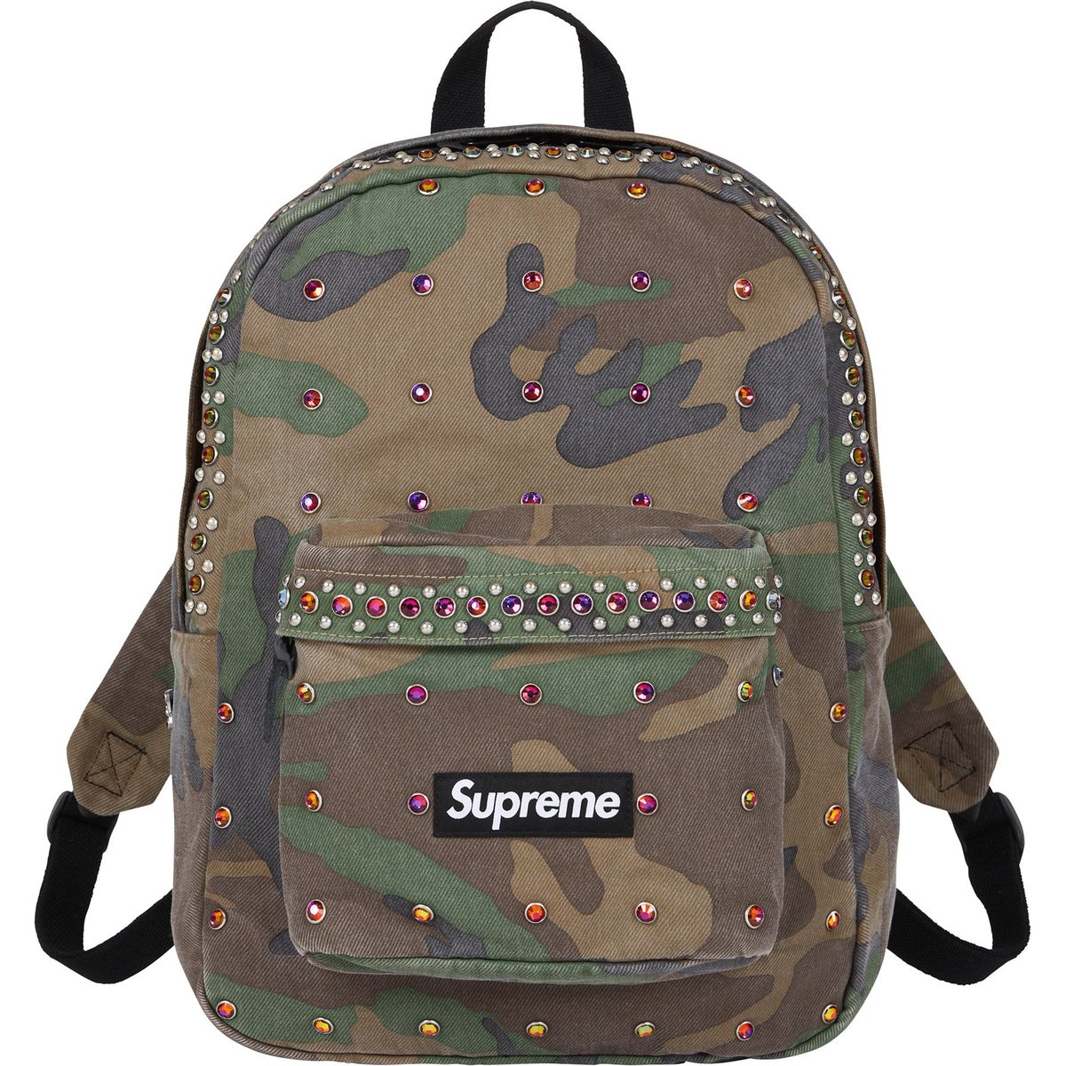 Details on Supreme b.b. Simon Denim Backpack Woodland Camo from spring summer
                                                    2025