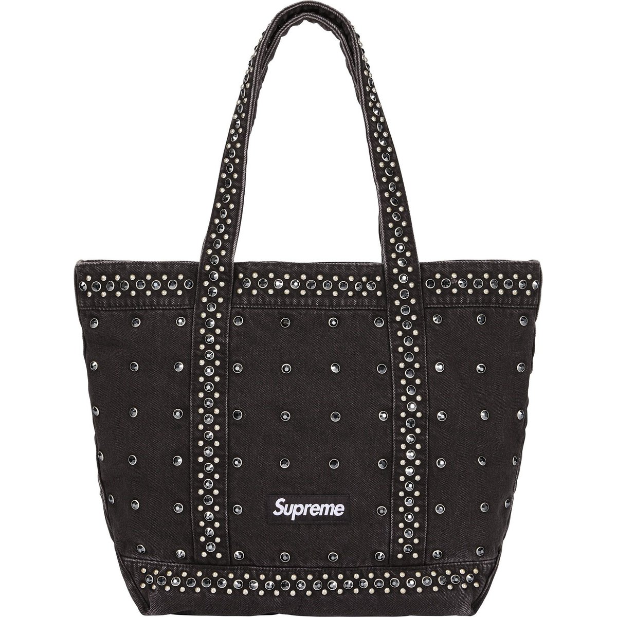 Details on Supreme b.b. Simon Denim Tote Bag Black from spring summer
                                                    2025