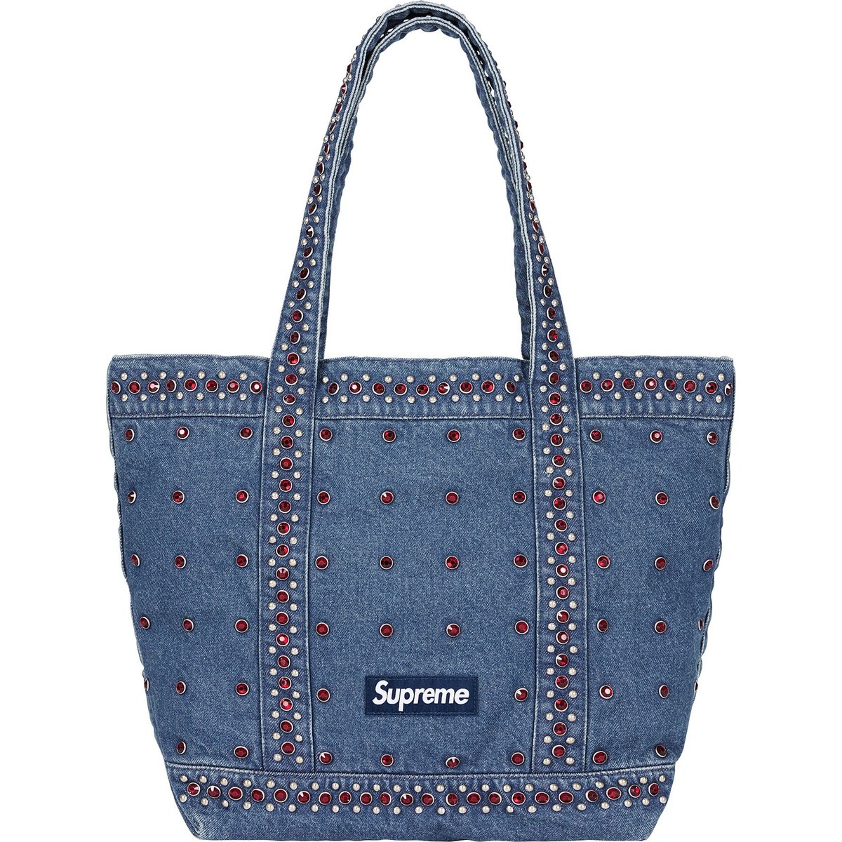 Details on Supreme b.b. Simon Denim Tote Bag Washed Indigo from spring summer
                                                    2025