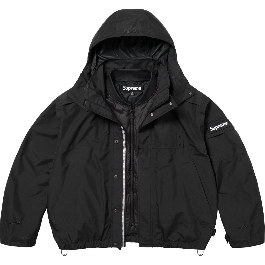 Details on 2-in-1 GORE-TEX Shell + Quilted Liner Vest Black from spring summer
                                                    2025 (Price is $398)