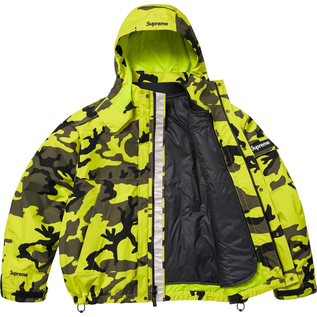 Details on 2-in-1 GORE-TEX Shell + Quilted Liner Vest Fluorescent Camo from spring summer
                                                    2025 (Price is $398)