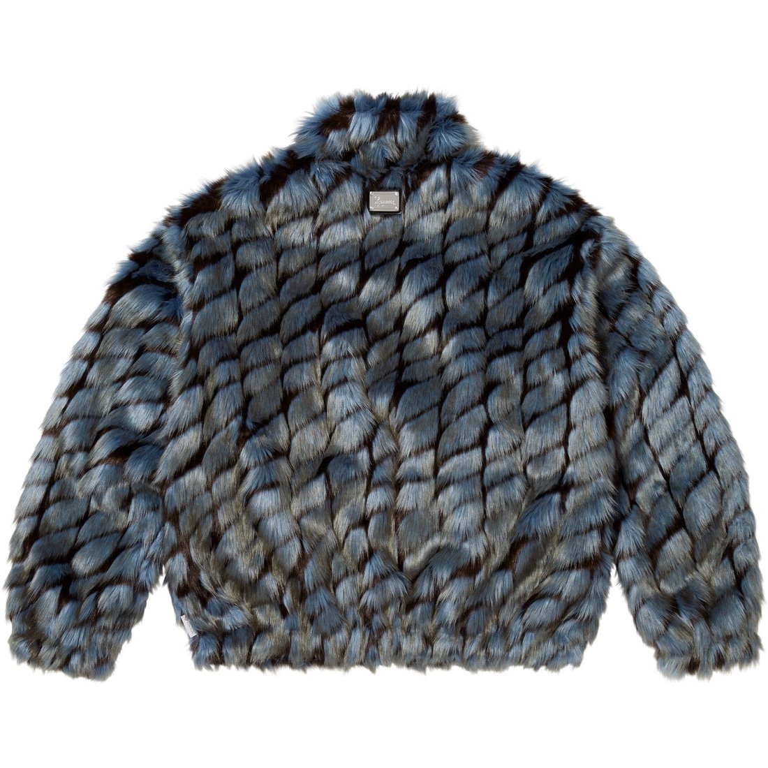 Details on 2-Tone WINDSTOPPER Faux Fur Jacket Blue from spring summer
                                                    2025 (Price is $398)