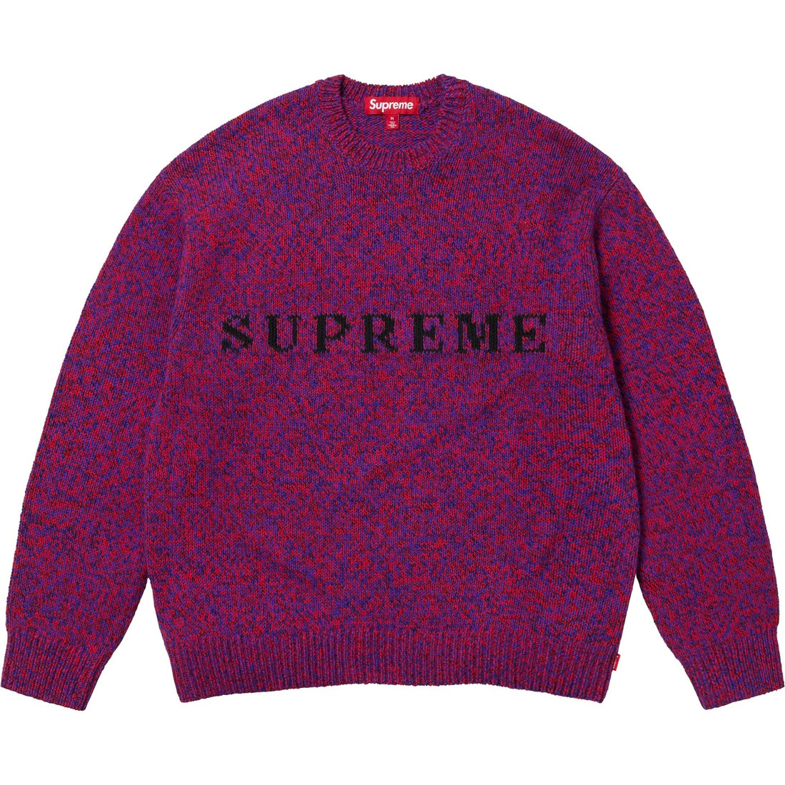 Details on Contrast Logo Sweater Red Mélange from spring summer
                                                    2025 (Price is $158)