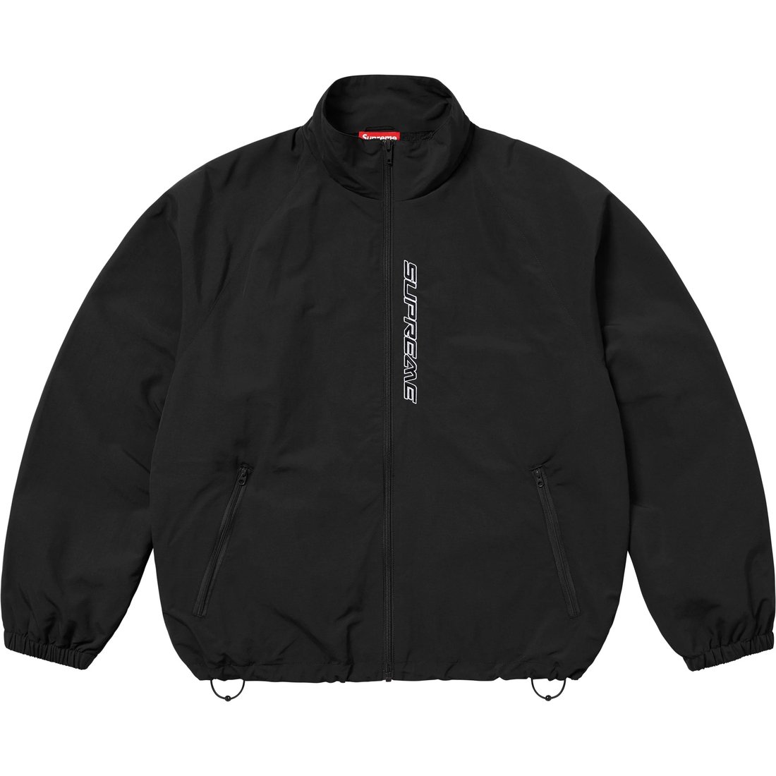 Details on Contrast Zip Track Jacket Black from spring summer
                                                    2025 (Price is $158)