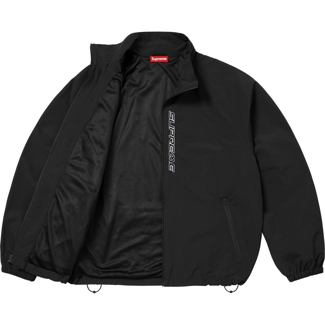 Details on Contrast Zip Track Jacket Black from spring summer
                                                    2025 (Price is $158)