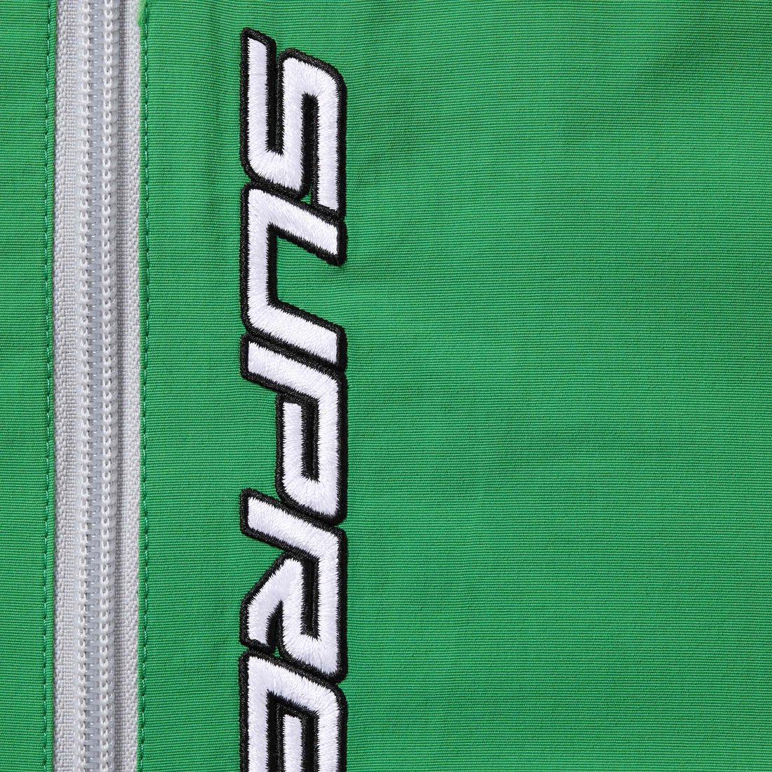 Details on Contrast Zip Track Jacket Green from spring summer
                                                    2025 (Price is $158)