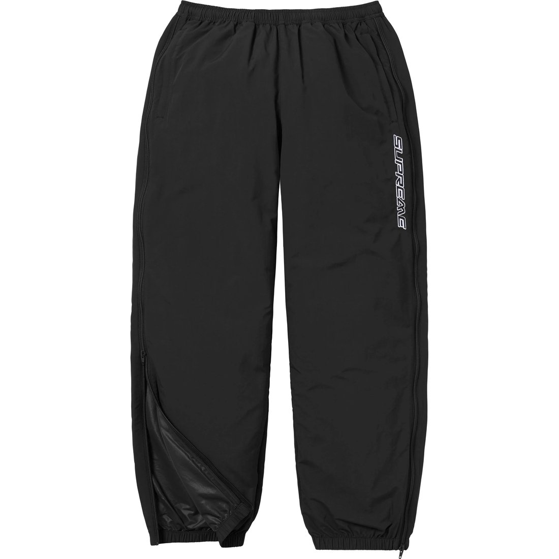 Details on Contrast Zip Warm Up Pant Black from spring summer
                                                    2025 (Price is $148)