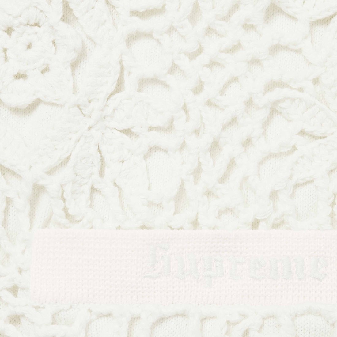 Details on Crochet Zip Up Cardigan White from spring summer
                                                    2025 (Price is $228)