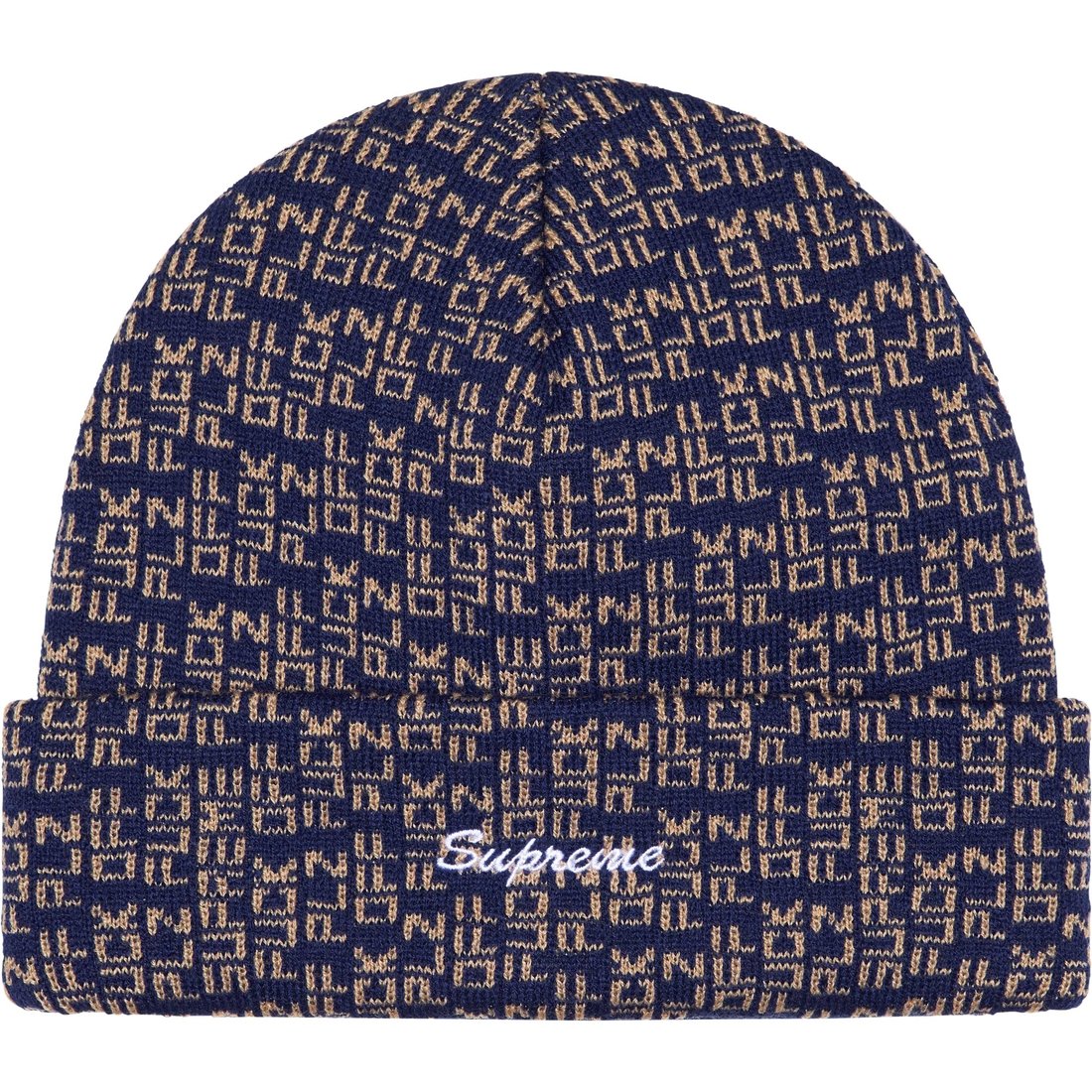 Details on Fuck Off Beanie Navy from spring summer
                                                    2025 (Price is $40)