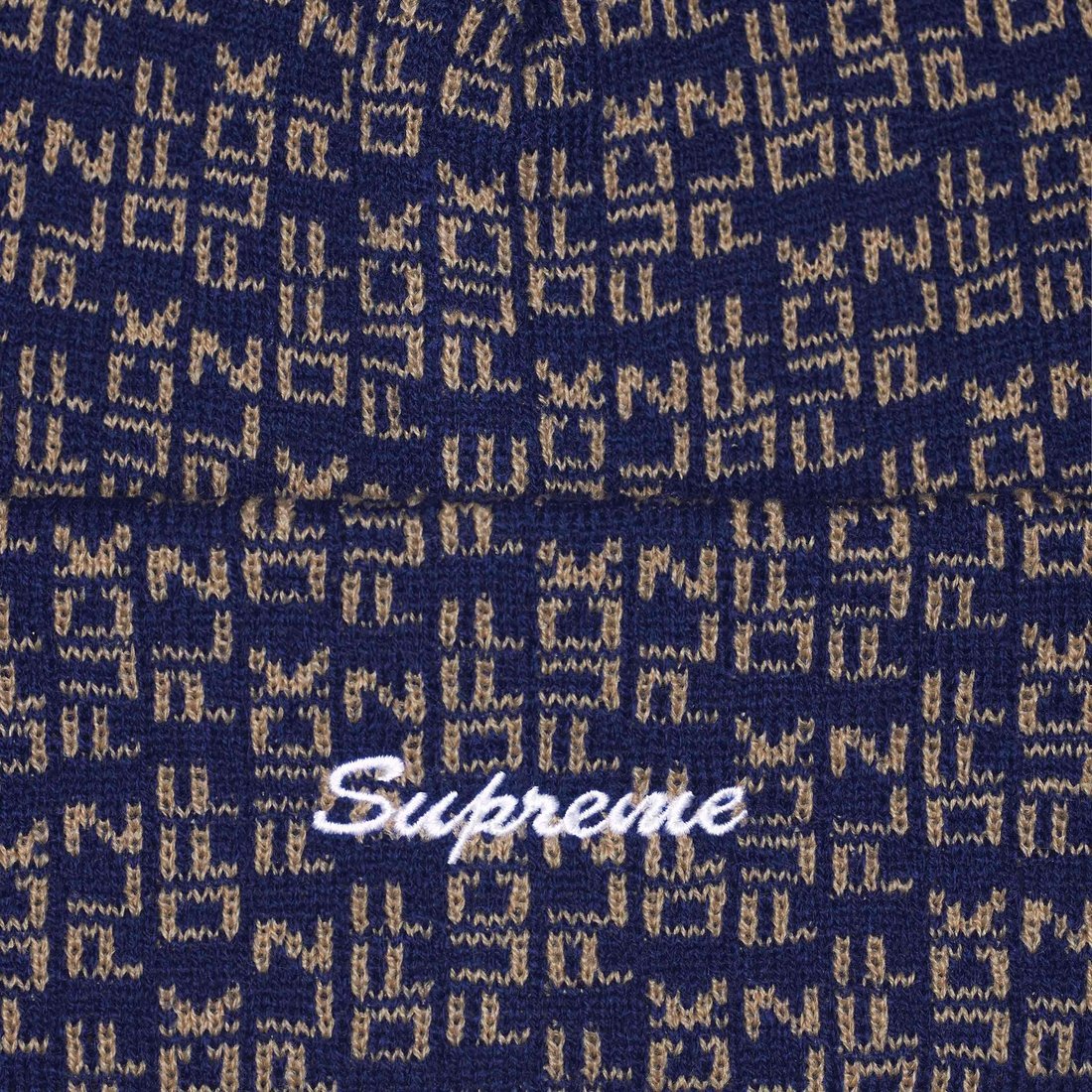 Details on Fuck Off Beanie Navy from spring summer
                                                    2025 (Price is $40)