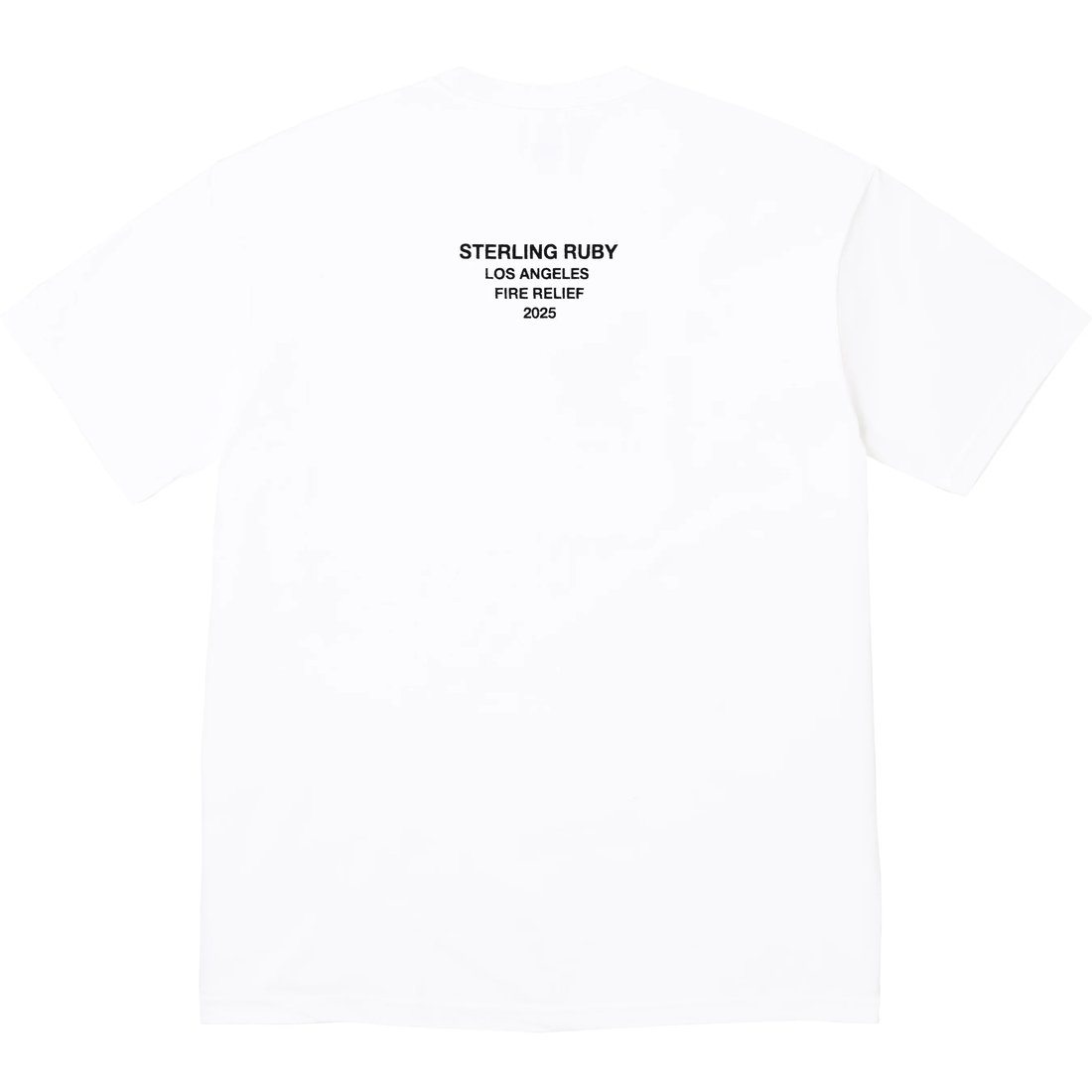 Details on Los Angeles Fire Relief Box Logo Tee White from spring summer
                                                    2025 (Price is $54)