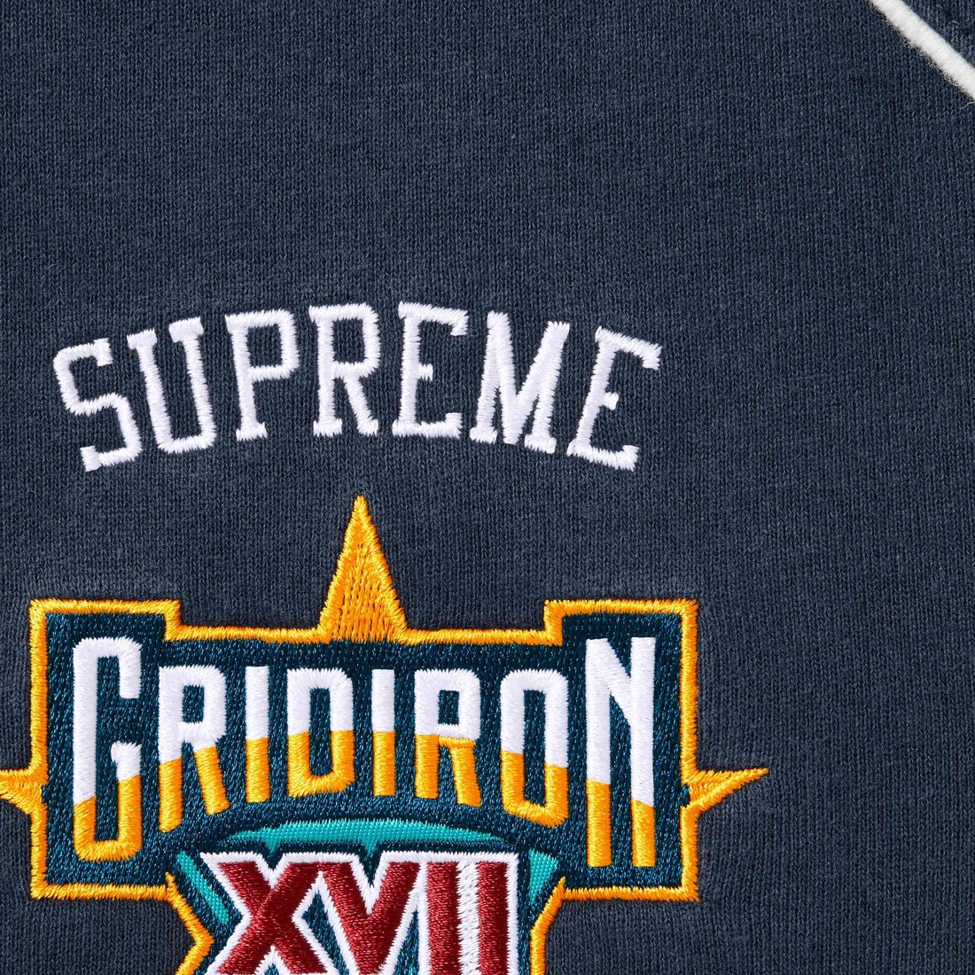 Details on Playoffs Zip Up Hooded Sweatshirt Navy from spring summer
                                                    2025 (Price is $198)