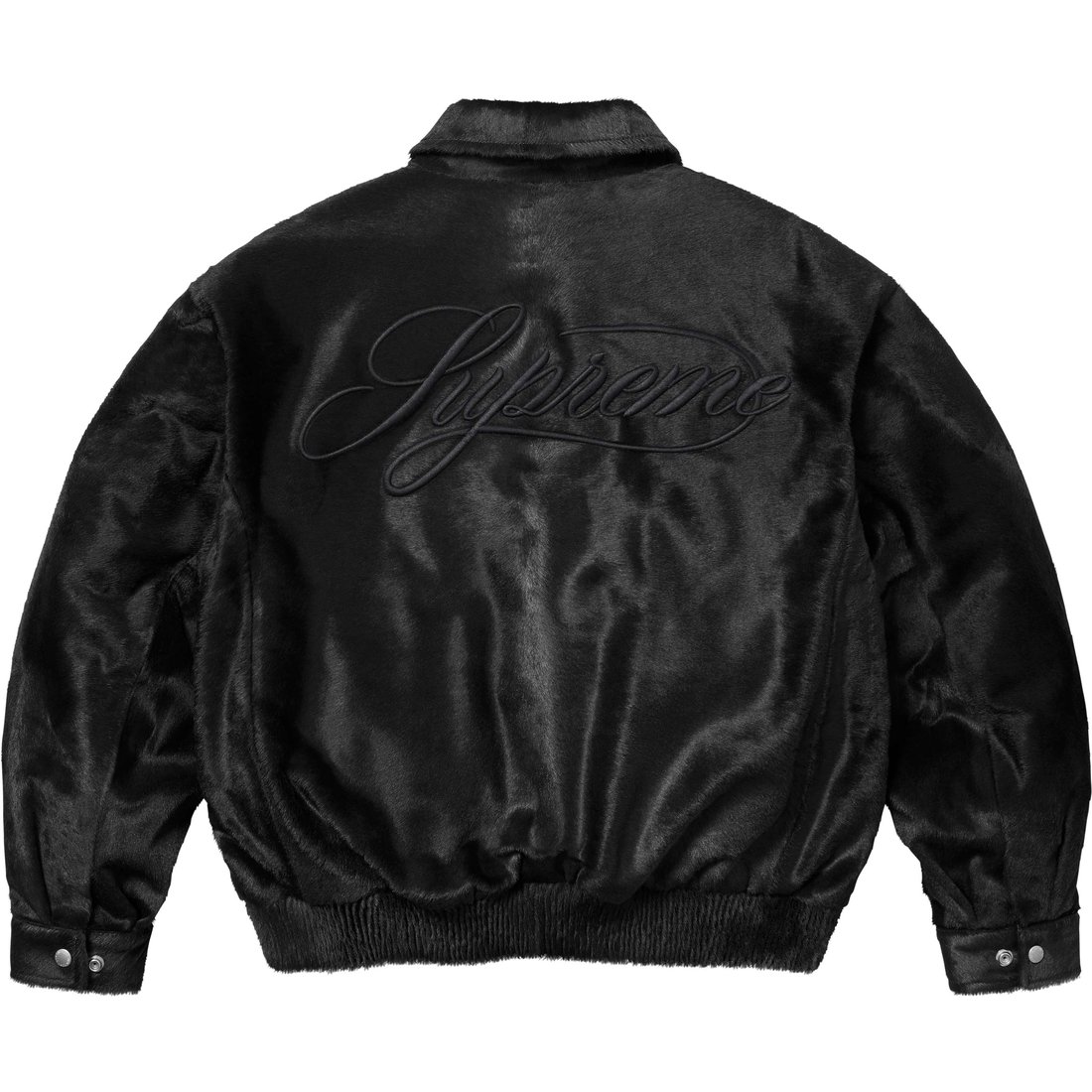 Details on Ponyhair Varsity Jacket Black from spring summer
                                                    2025 (Price is $1198)