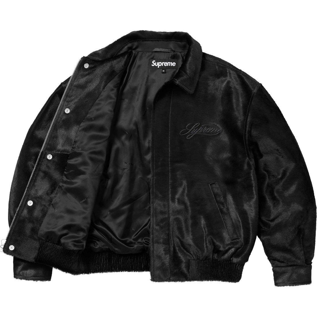 Details on Ponyhair Varsity Jacket Black from spring summer
                                                    2025 (Price is $1198)