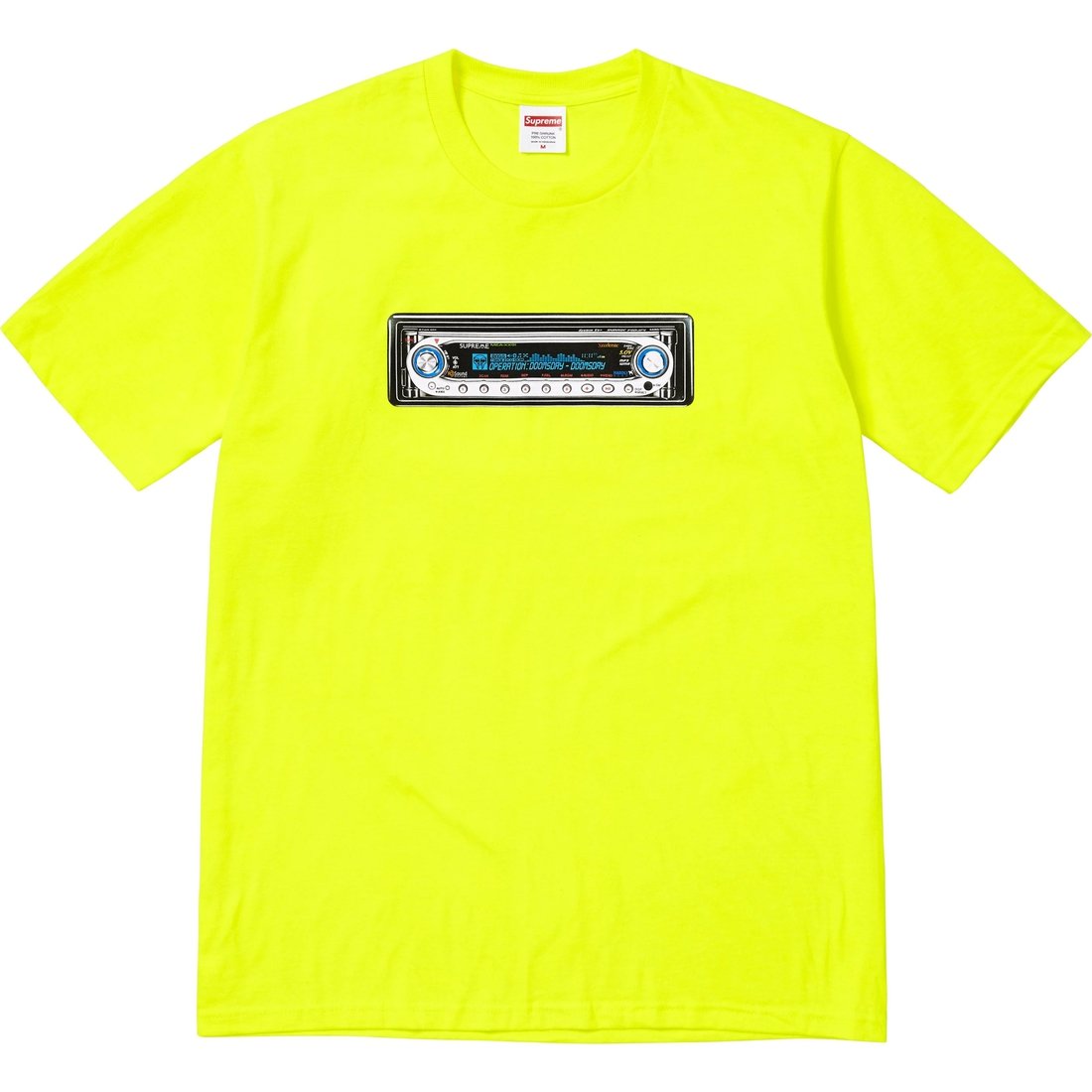 Details on Receiver Tee Fluorescent Yellow from spring summer
                                                    2025 (Price is $44)