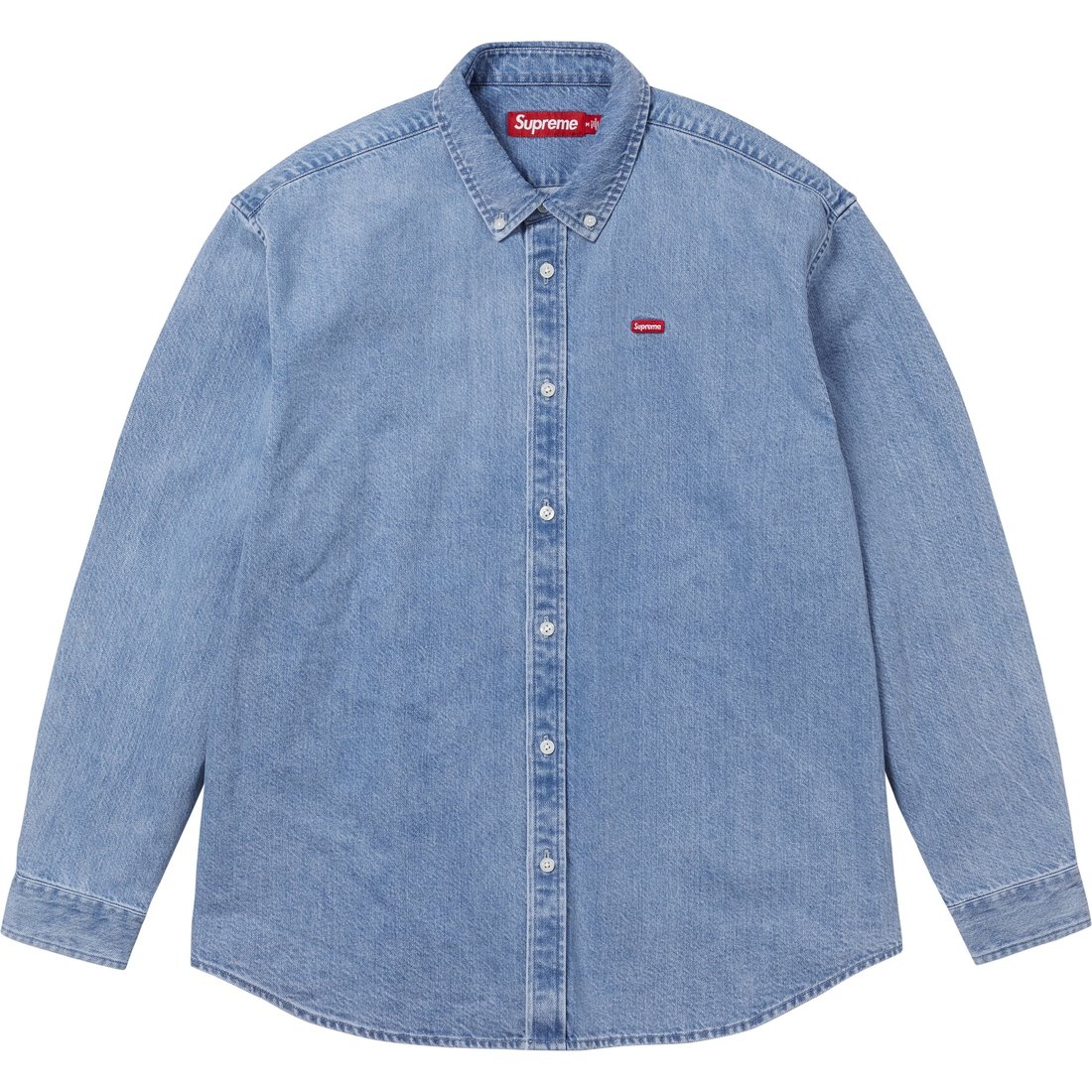 Details on Small Box Denim Shirt Washed Indigo from spring summer
                                                    2025 (Price is $138)