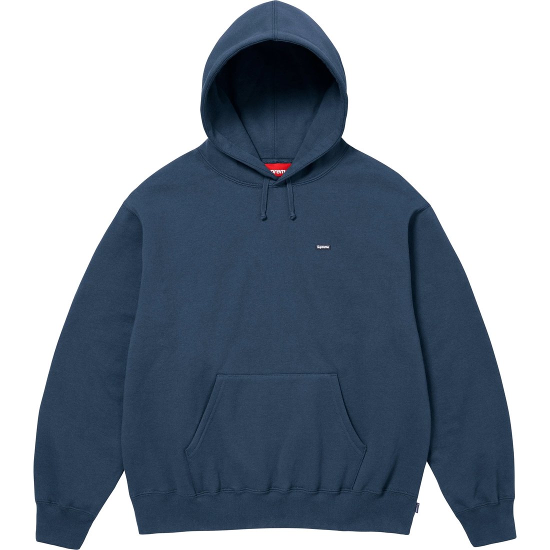 Details on Small Box Hooded Sweatshirt Dark Blue from spring summer
                                                    2025 (Price is $158)