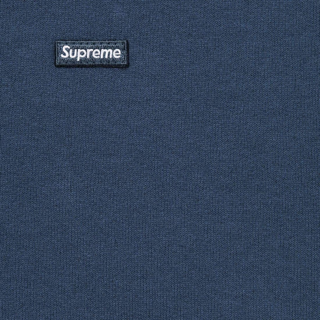 Details on Small Box Hooded Sweatshirt Dark Blue from spring summer
                                                    2025 (Price is $158)